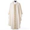 Gothic Chasuble with Cross Embellishments in Polyester, WhiteWhite view 4