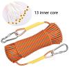 X XBEN Outdoor Climbing Rope 50M (160ft) Rock Climbing Rope, Escape Rope Climbing Equipment Fire Rescue Parachute Rope (160 Foot) - Orange view 2