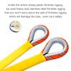 X XBEN Outdoor Climbing Rope 50M (160ft) Rock Climbing Rope, Escape Rope Climbing Equipment Fire Rescue Parachute Rope (160 Foot) - Orange view 4