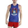 B.O.A BOA Mens Print Running Singlet (2600P) (Michigan, Small) view 1