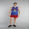 B.O.A BOA Mens Print Running Singlet (2600P) (Michigan, Small) view 2