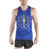 B.O.A BOA Mens Patriot Print Running Singlet (2610P) (Indiana, Large) view 1