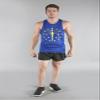 B.O.A BOA Mens Patriot Print Running Singlet (2610P) (Indiana, Large) view 2