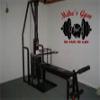 Customized Gym Decal w/Name & Quote- Vinyl Decal (36"x30", Dark Purple/Black) view 2