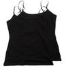 Active Basic Women's Basic Casual Plain Camisole Cami Top Tank Junior and Plus Sizes Black 3XL view 1