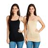 Active Basic Women's Basic Casual Plain Camisole Cami Top Tank Junior and Plus Sizes view 1