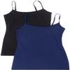 Active Basic Women's Basic Casual Plain Camisole Cami Top Tank Junior and Plus Sizes view 1