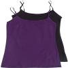 Active Basic Women's Basic Casual Plain Camisole Cami Top Tank Junior and Plus Sizes view 1