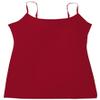 Active Basic Junior Women's Casual Plain Layering Camisole Cami Top Tank - 4 Pack Bk Red Hgray Wh, 3XL view 3