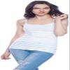 Active Basic Junior Women's Casual Plain Layering Camisole Cami Top Tank - 2 Pack H Gray, Wh, 3XL view 3
