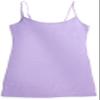 Active Basic Junior Women's Casual Plain Layering Camisole Cami Top Tank - 2 Pack Lilac Peach, M view 2