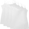 Active Basic Women's Basic Casual Plain Camisole Cami Top Tank Junior and Plus Sizes - 4 Pack Pack Deal view 1