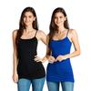 Active Basic Women's Basic Casual Plain Camisole Cami Top Tank Junior and Plus Sizes view 1