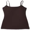 Active Basic Junior Women's Casual Plain Layering Camisole Cami Top Tank - 2 Pack Bk Brown, S view 3