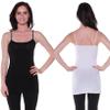 Active Basic Women's Basic Casual Plain Camisole Cami Top Tank Junior and Plus Sizes view 4