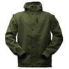 Rivers West Men's Standard 40/40 Waterproof Lightweight Ultra Packable Rain Jacket with Fixed Adjustable Hood, Olive, Small view 1