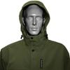 Rivers West Men's Standard 40/40 Waterproof Lightweight Ultra Packable Rain Jacket with Fixed Adjustable Hood, Olive, Small view 3