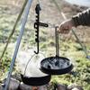Petromax Professional Lid Lifter for Dutch Ovens, Outdoor Camping Utensil for Handling Hot Campfire Cookware Lids, 14" Long, Steel and Wood, Clamping view 4