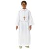 Holy Communion ALB with 2 Pleats Fake Hood, 130 cm (51 inc.) view 3