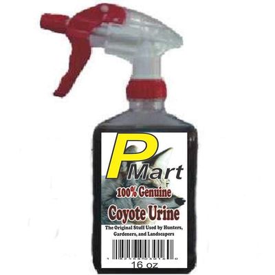 The Pee Mart - Coyote Urine 16 oz E-Z Trigger Spray. Full Strength!