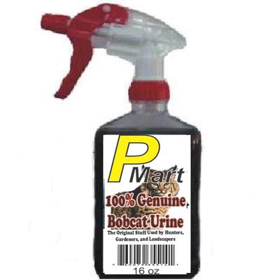 The Pee Mart - Bobcat Urine Scent Tag Combo 16 fl oz E-Z Trigger Spray. Full Strength!