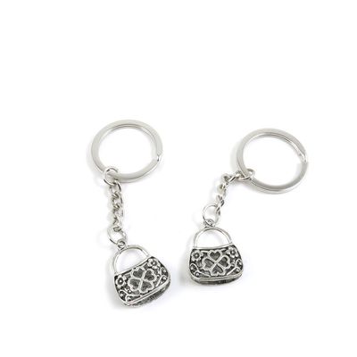 2 PCS Arts Crafts Fashion Jewelry Making Findings Key Ring Chains Tags Clasps Keyring Keychain B8NR5H Hand Bag Handbag