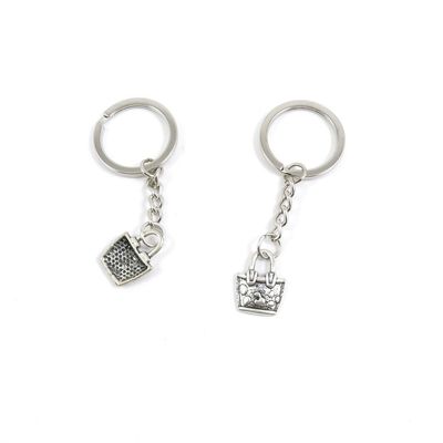 2 PCS Arts Crafts Fashion Jewelry Making Findings Key Ring Chains Tags Clasps Keyring Keychain E4NR1L Handbag Purse Shoulder Bag