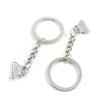 2 PCS Arts Crafts Fashion Jewelry Making Findings Key Ring Chains Tags Clasps Keyring Keychain I5DD8T Shoulder Bag Handbag Purse view 1