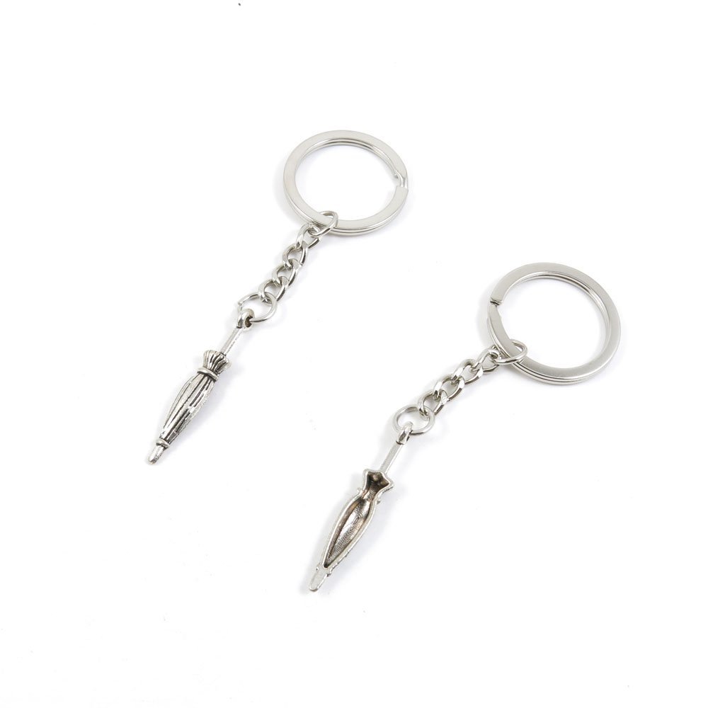 2 PCS Arts Crafts Fashion Jewelry Making Findings Key Ring Chains Tags Clasps Keyring Keychain P5UJ3J Umbrella
