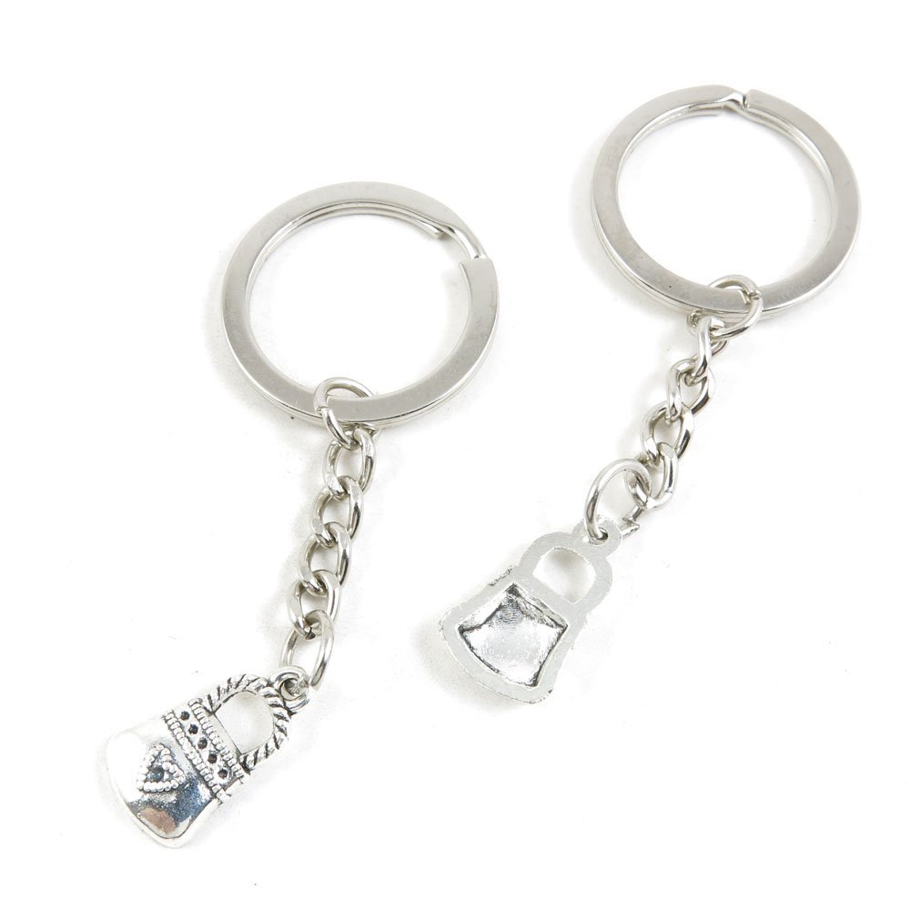 2 PCS Arts Crafts Fashion Jewelry Making Findings Key Ring Chains Tags Clasps Keyring Keychain V7UE8G Handbag Purse Shoulder Bag