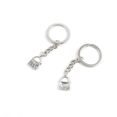 2 PCS Arts Crafts Fashion Jewelry Making Findings Key Ring Chains Tags Clasps Keyring Keychain H1JK1T Handbag Purse Shoulder Bag
