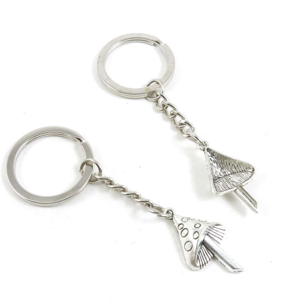 2 PCS Arts Crafts Fashion Jewelry Making Findings Key Ring Chains Tags Clasps Keyring Keychain P6YO8C Mushroom Umbrella