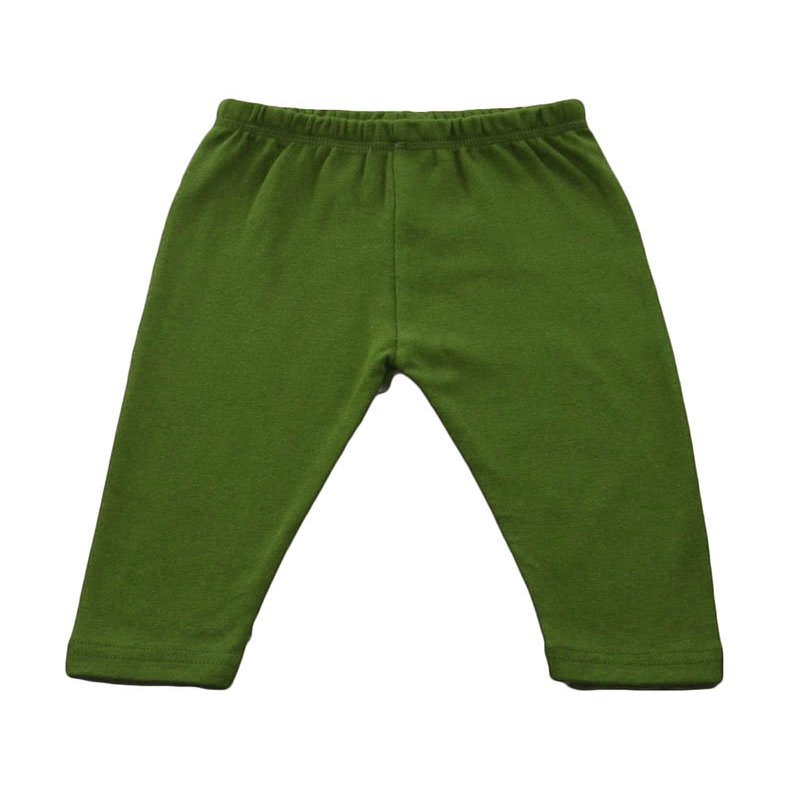 Monag Infant Baby Rib Leggings, Olive, 12-18m