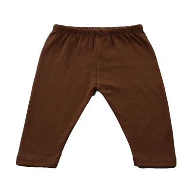 Monag Infant Baby Rib Leggings, Chocolate, 6-12m