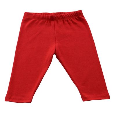 Monag Infant Baby Rib Leggings, Red, 3-6m