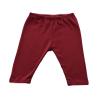 Monag Infant Baby Rib Leggings, Maroon, 12-18m view 1