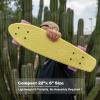 Mini Cruiser Skateboard for Kids, Beginners, and Adults - Lightweight and Portable 22 Inch Skateoard for Easy Riding - Supports Up to 300 lbs (Yellow/Purple) view 3