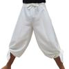 RaanPahMuang Brand Geometric Thick Textured Silk Drive in Wrap Pants, Medium, Cream view 1