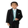Spring Notion Boys' 4-Piece Satin Tuxedo Vest Set 3T Aqua view 2