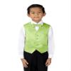 Spring Notion Boys' 4-Piece Satin Tuxedo Vest Set 3T Lime view 3