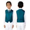 Spring Notion Boys' 4-Piece Satin Tuxedo Vest Set 4T Teal view 4
