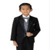 Spring Notion Boys' 4-Piece Satin Tuxedo Vest Set 4T Medium Grey view 2