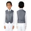 Spring Notion Boys' 4-Piece Satin Tuxedo Vest Set 4T Medium Grey view 4