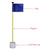 MarketBoss 33" Backyard Practice Golf Green Flag FlagStick Pin with Hole Pole Cup Golf Putting Green Flag Stick (Blue) view 2