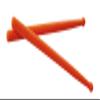 Sveltus Fit Sticks Orange Adult Unisex, 45 cm view 1