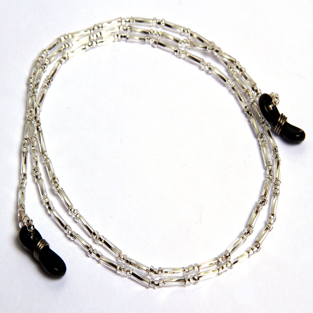 De Suave Eyeglass Cord - Bugles (Crystal)