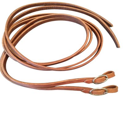 Buckaroo Leather Products A Buckle on Harness Leather Split Reins (7, 3/4 Inch)