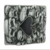 Ace of Spades and Skulls Belt Buckle view 1