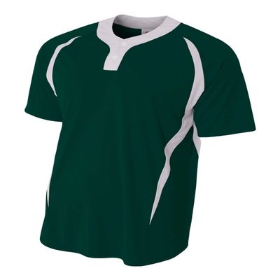 A4 2-Button Color Block Henley