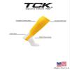 TCK Solid Colored Baseball Stirrups Pattern A (Gold, Large) view 4